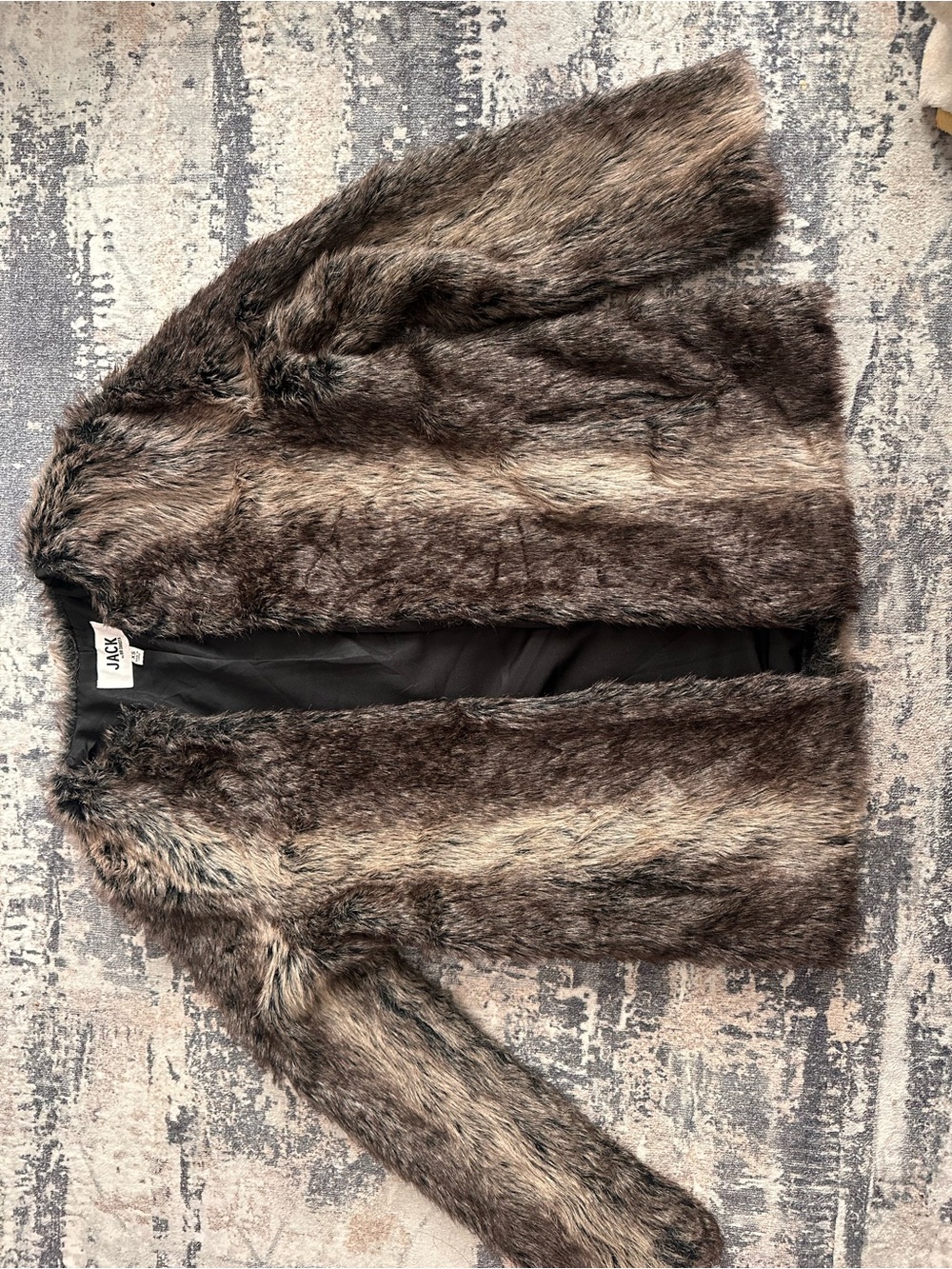BB Dakota Faux Fur Teddy Jacket in Brown
